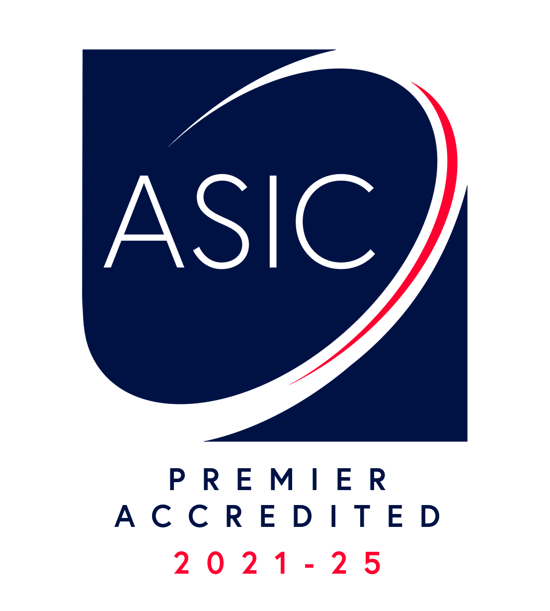 ASIC Accredited 2021 to 2025